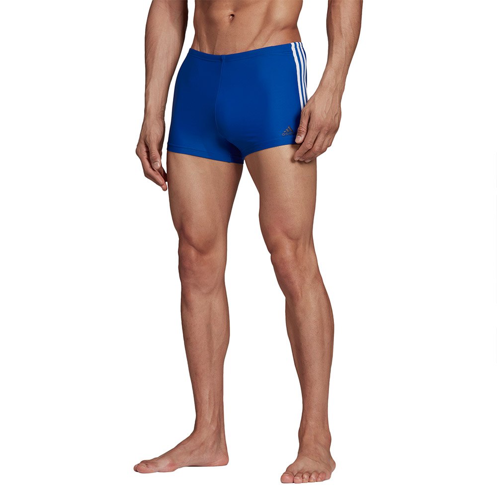 Adidas Infinitex Fitness 3 Stripes Swim Boxer Blau 2XS-XS Mann von Adidas