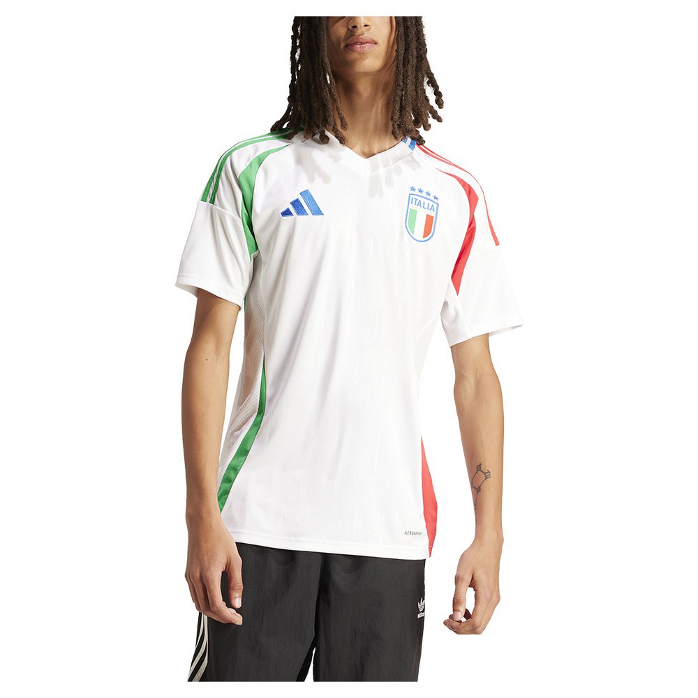 Adidas Italy 23/24 Short Sleeve T-shirt Away Weiß L von Adidas