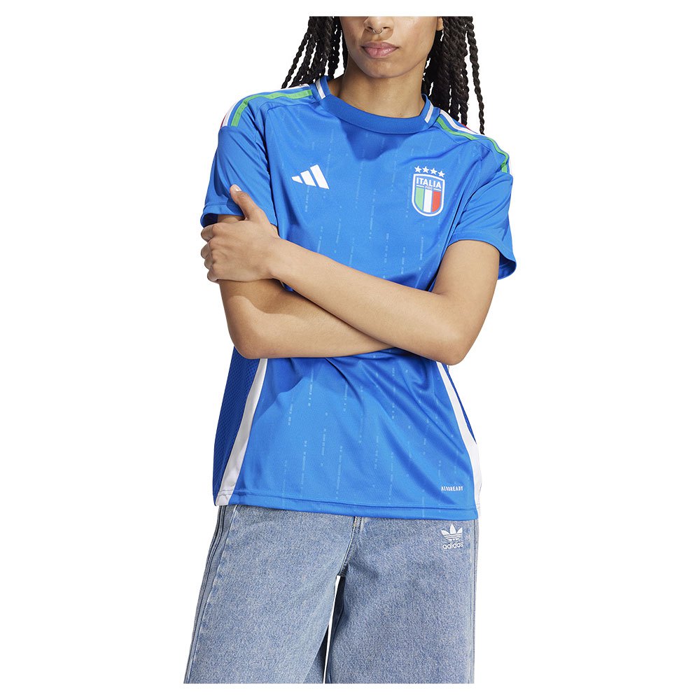 Adidas Italy 23/24 Short Sleeve T-shirt Home Blau XS von Adidas