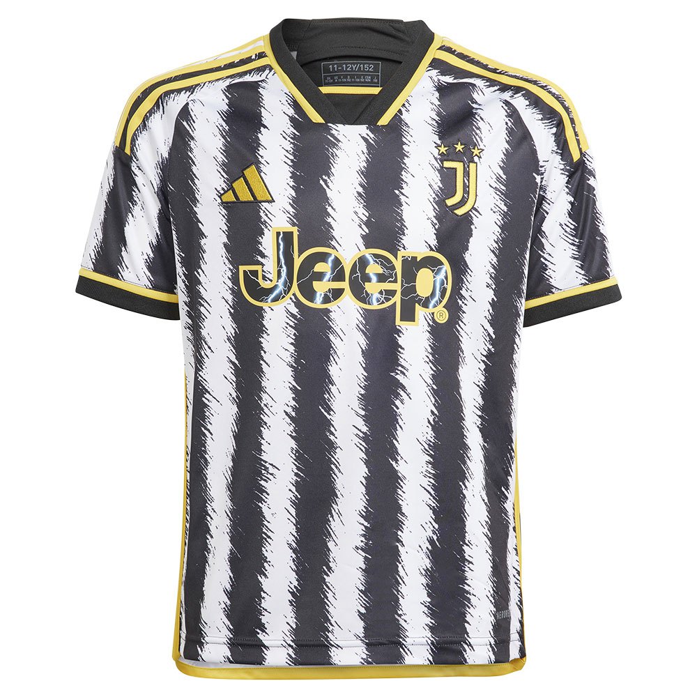 Adidas Juventus 23/24 Junior Short Sleeve T-shirt Home Schwarz 13-14 Years von Adidas