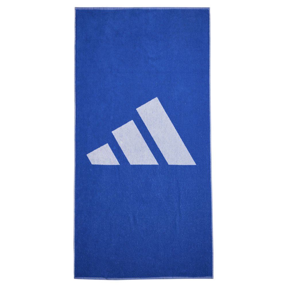 Adidas Large 3 Stripes Towel Blau von Adidas