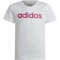 Adidas Linear Logo Cotton Slim Fit T-shirt Mädchen Weiß - 170 von Adidas