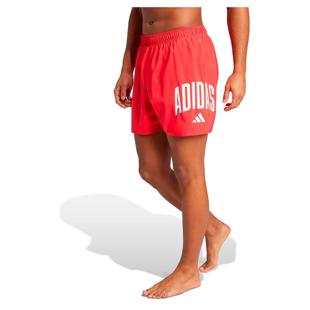 Adidas Logo 5´´ Swimming Shorts Rot L Mann von Adidas