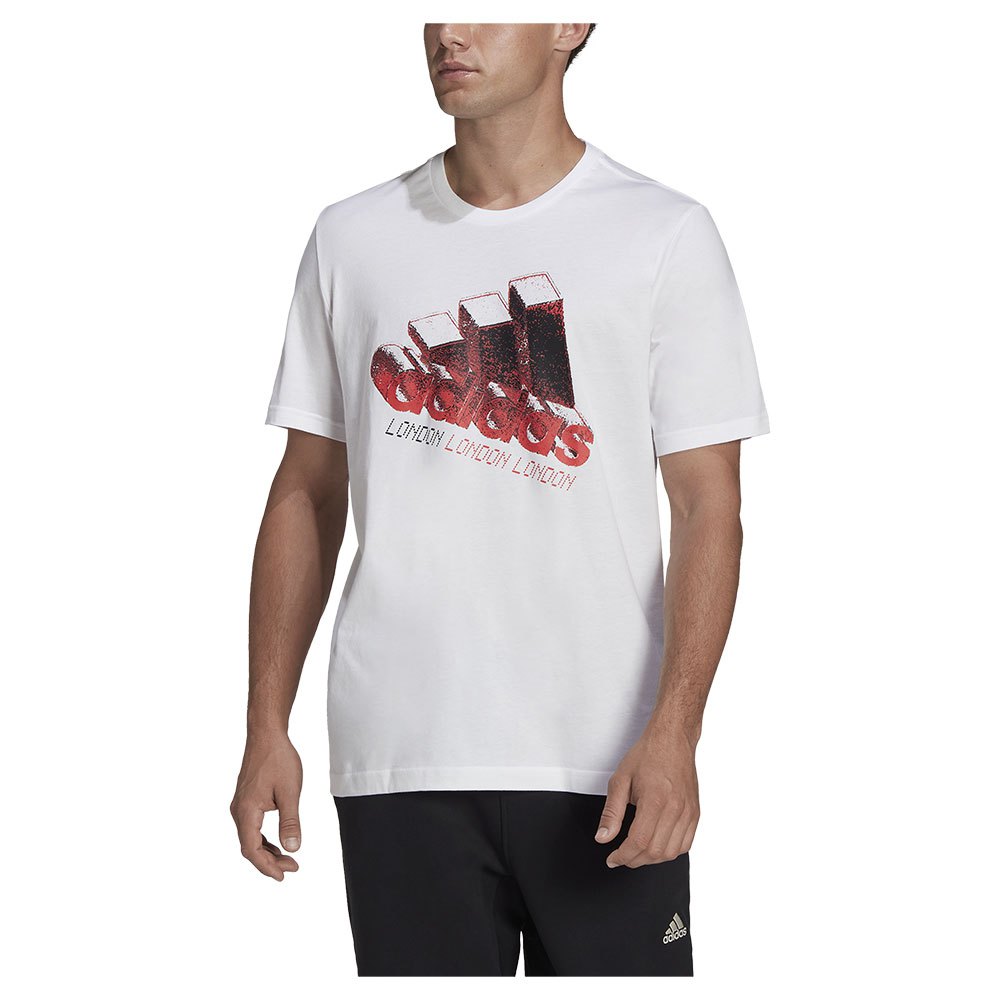 Adidas London Logo Carrier Short Sleeve T-shirt Weiß XL Mann von Adidas