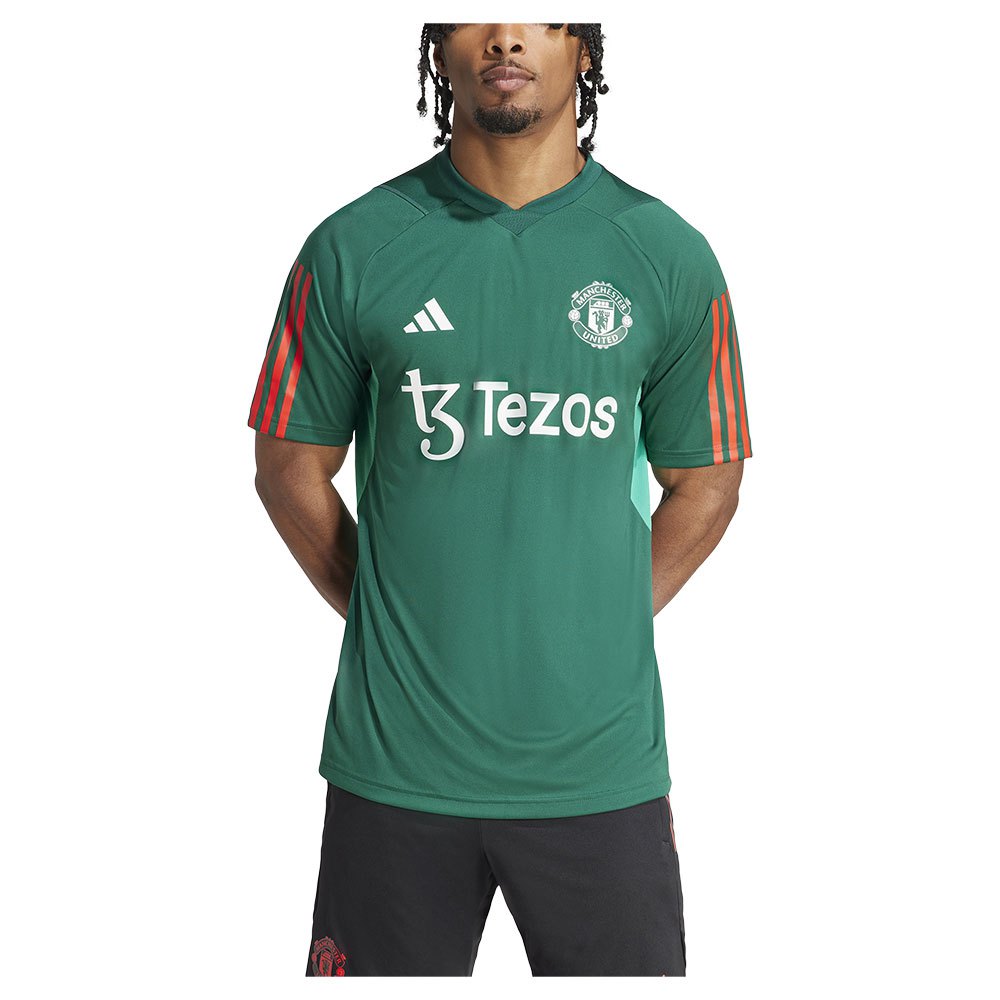 Adidas Manchester United 23/24 Short Sleeve T-shirt Training Grün XL von Adidas