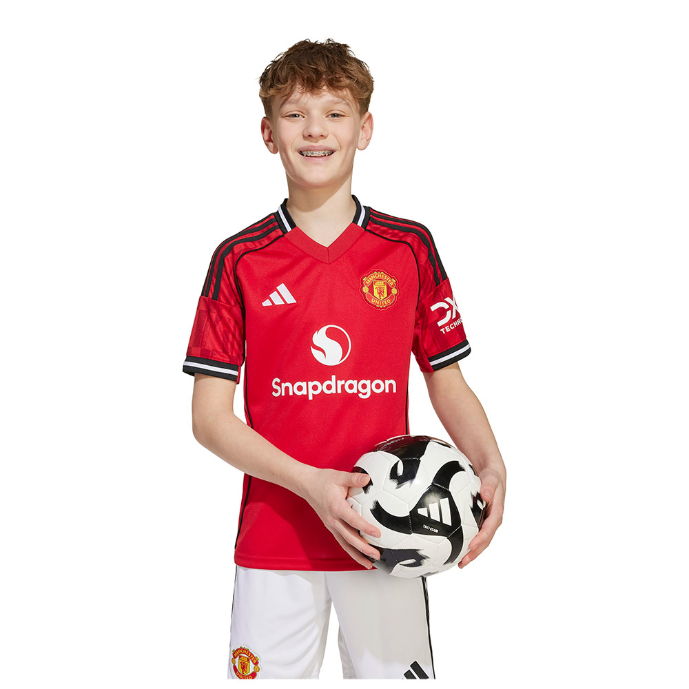 Adidas Manchester United 25/26 Home Junior Short Sleeve T-shirt Rot 15-16 Years von Adidas