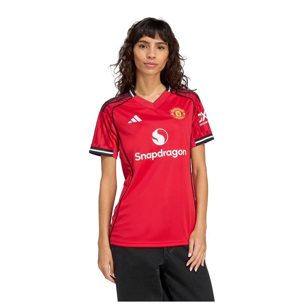 Adidas Manchester United 25/26 Home Woman Short Sleeve T-shirt Rot S von Adidas