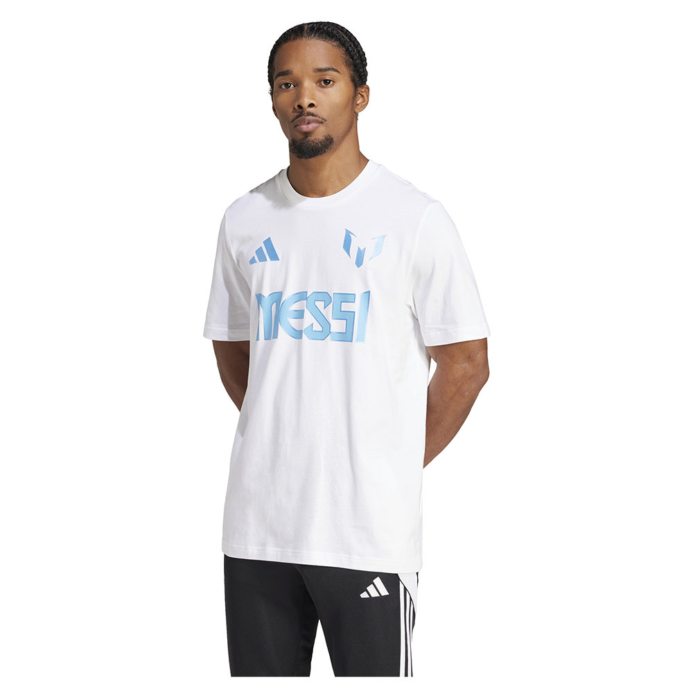 Adidas Messi Name&number Graphic Short Sleeve T-shirt Weiß S Mann von Adidas