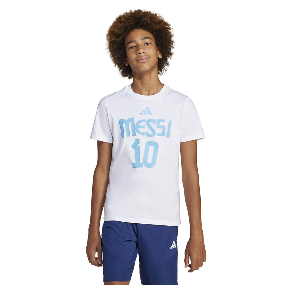 Adidas Messi Name&number Graphic Short Sleeve T-shirt Weiß 13-14 Years Junge von Adidas