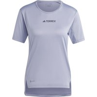 Adidas Multi Tee Women Damen T-Shirt grau,silver violet Gr. M von Adidas