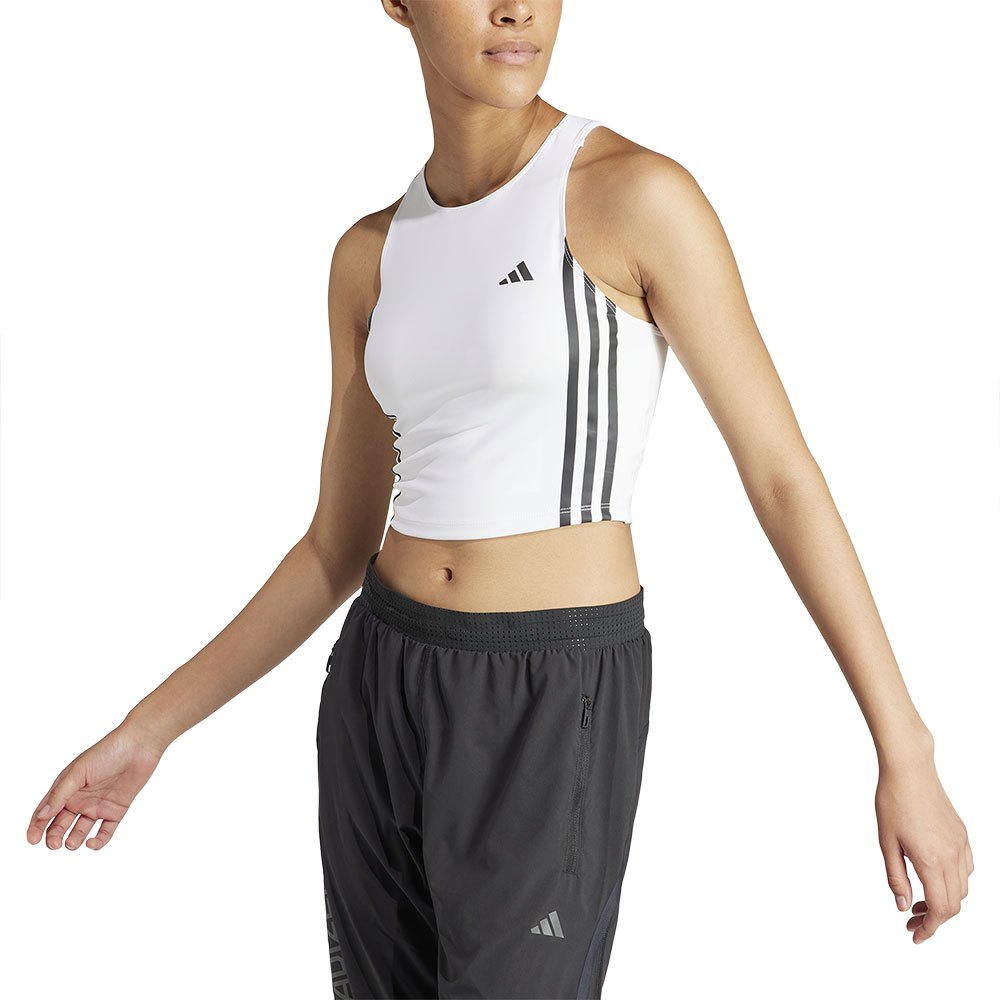 Adidas Own The Run 3 Stripes Tank Sports Top Weiß L Frau von Adidas