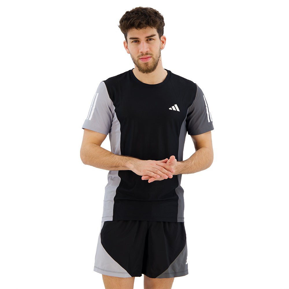 Adidas Own The Run Base Cb Short Sleeve T-shirt Grau S / Regular Mann von Adidas