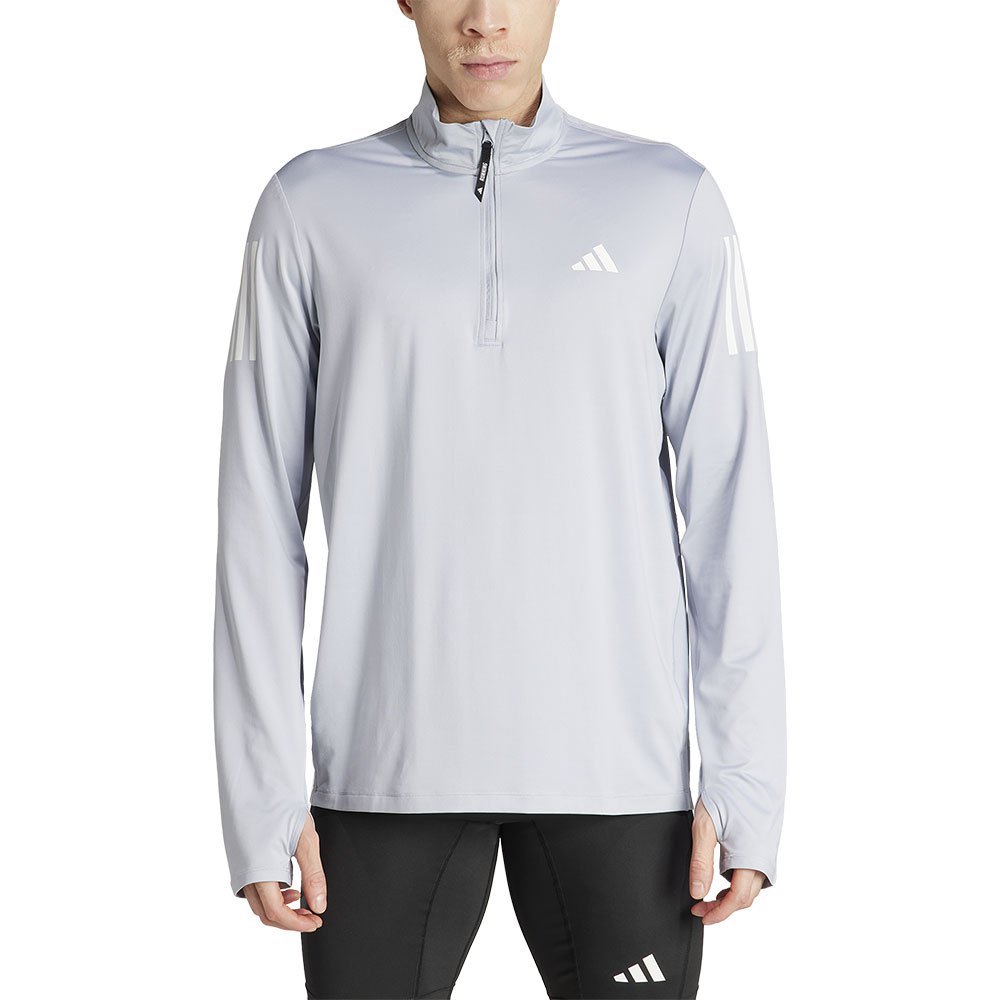 Adidas Own The Run Base Half Zip Sweatshirt Grau XL / Regular Mann von Adidas