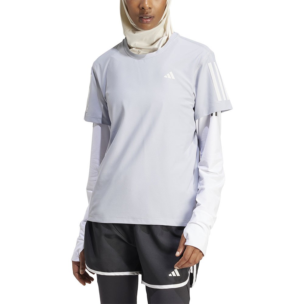 Adidas Own The Run Base Short Sleeve T-shirt Weiß L Frau von Adidas