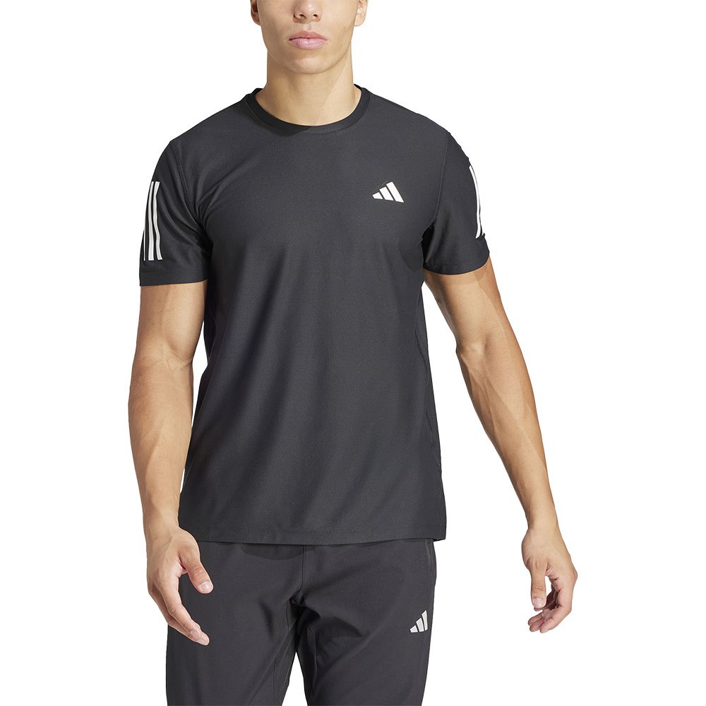 Adidas Own The Run Base Short Sleeve T-shirt Schwarz L / Regular Mann von Adidas