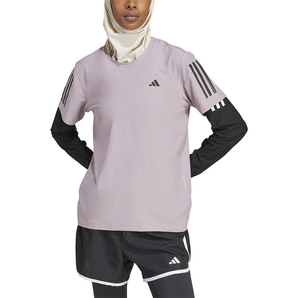 Adidas Own The Run Base Short Sleeve T-shirt Lila XL Frau von Adidas