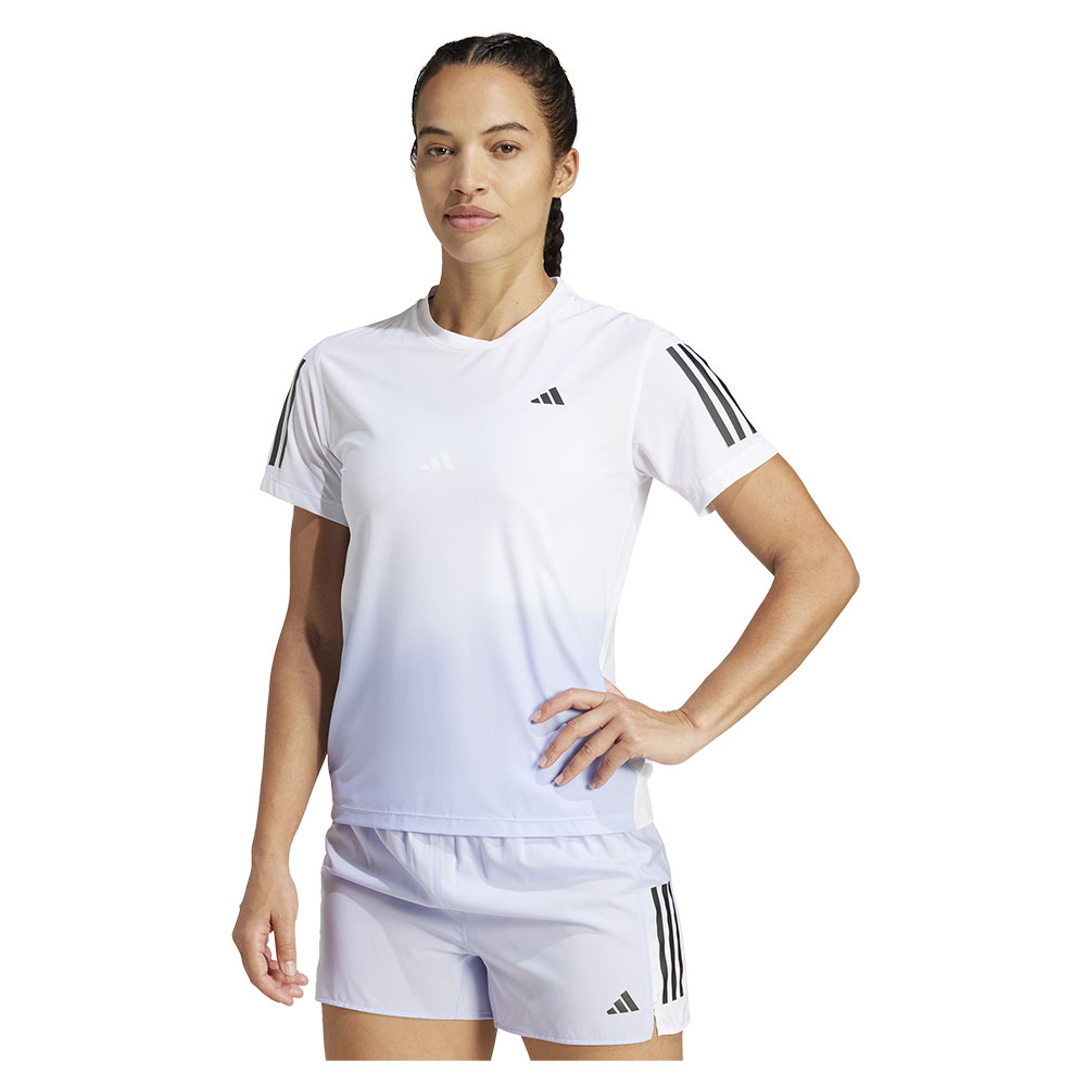 Adidas Own The Run Climacool Colorblock Short Sleeve T-shirt  XS Frau von Adidas