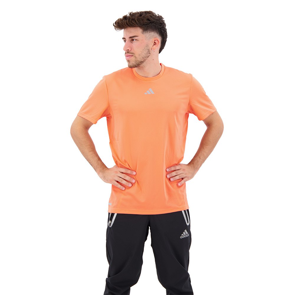 Adidas Own The Run Cooler Short Sleeve T-shirt Orange S Mann von Adidas