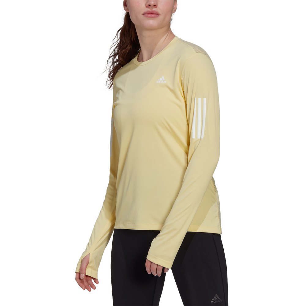 Adidas Own The Run Long Sleeve T-shirt Gelb XS Frau von Adidas