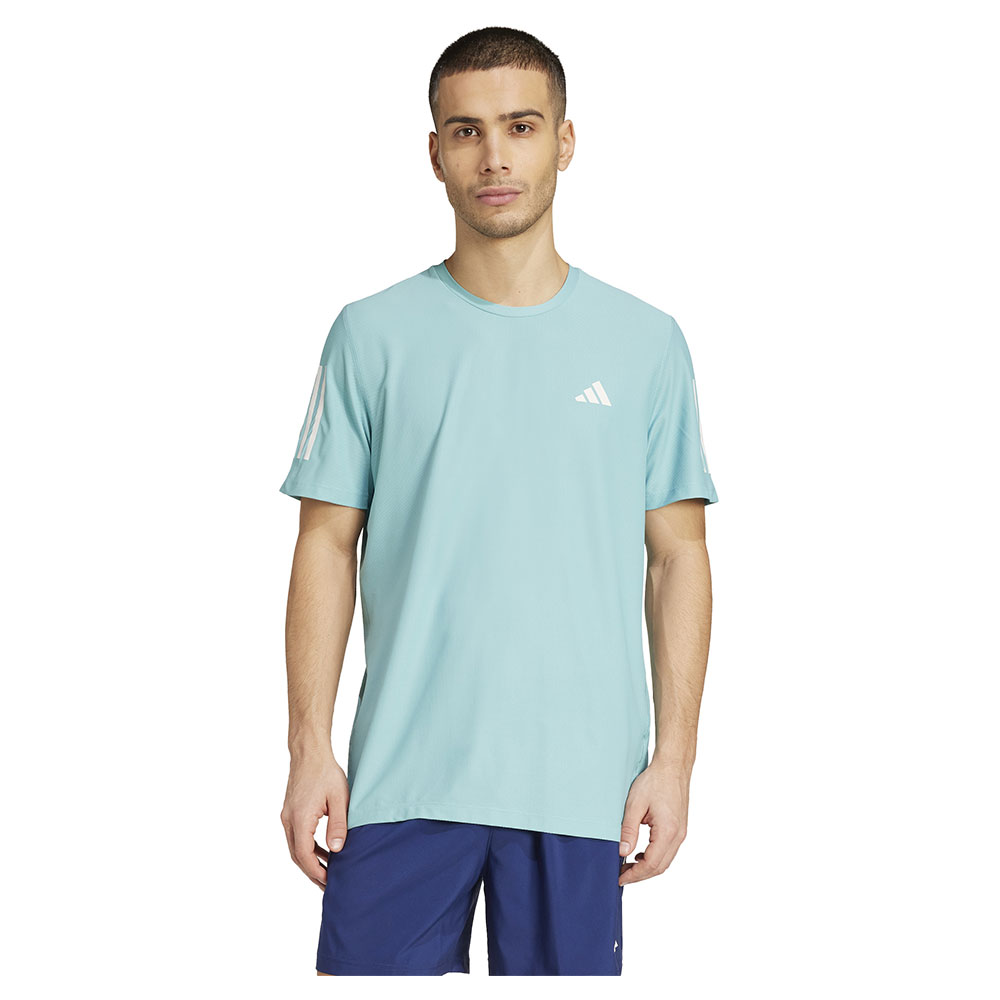 Adidas Own The Run Short Sleeve T-shirt Blau XL / Regular Mann von Adidas