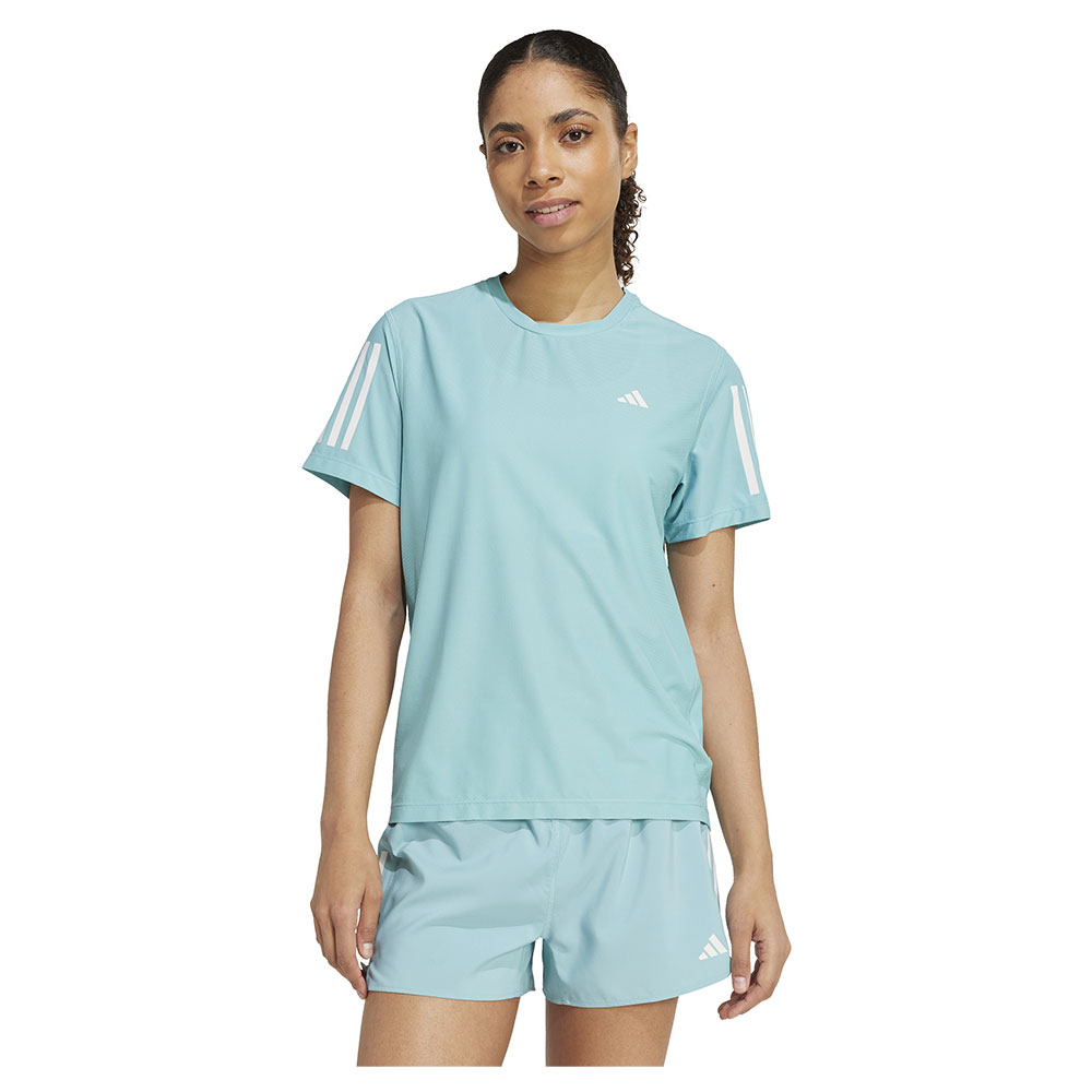 Adidas Own The Run Short Sleeve T-shirt Blau XS Frau von Adidas