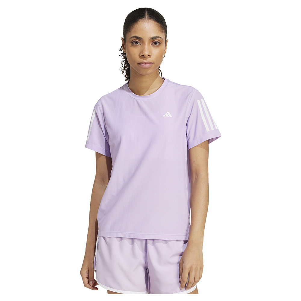Adidas Own The Run Short Sleeve T-shirt Lila M Frau von Adidas