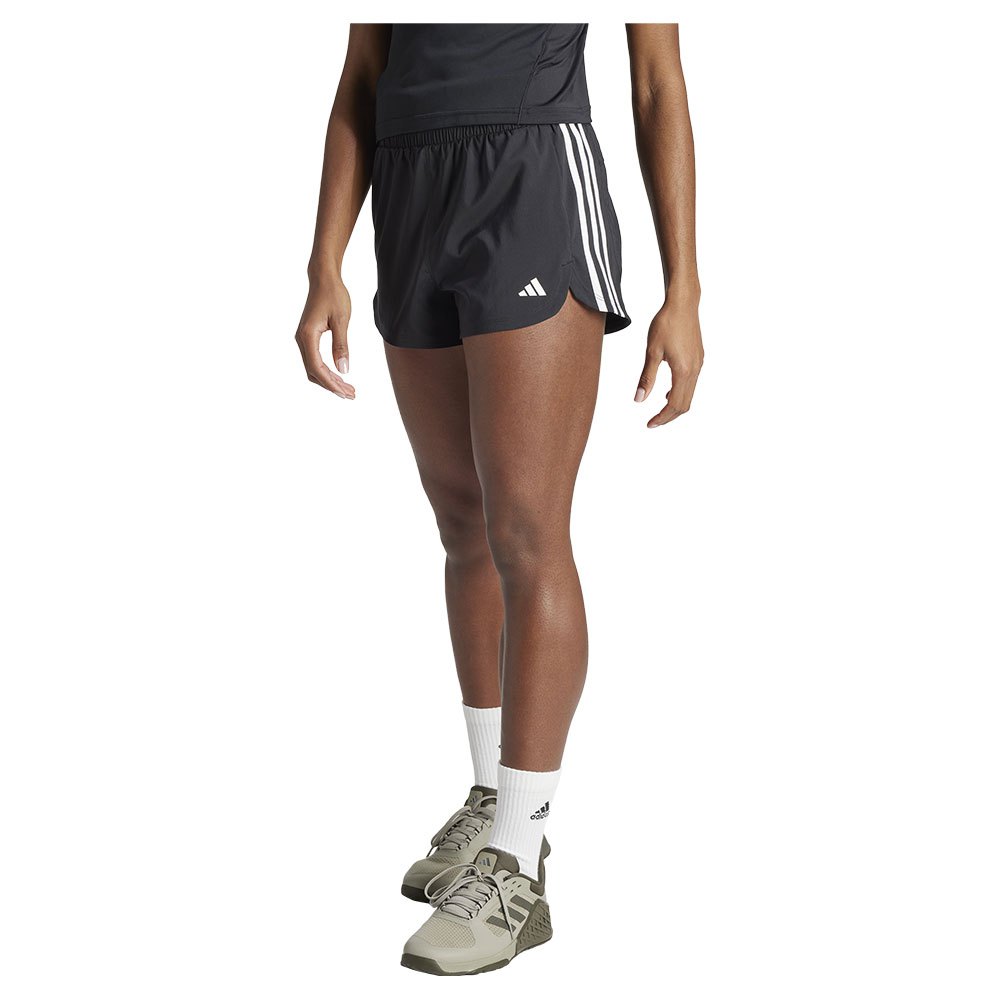 Adidas Pacer Woven High 3´´ Shorts Schwarz L Frau von Adidas
