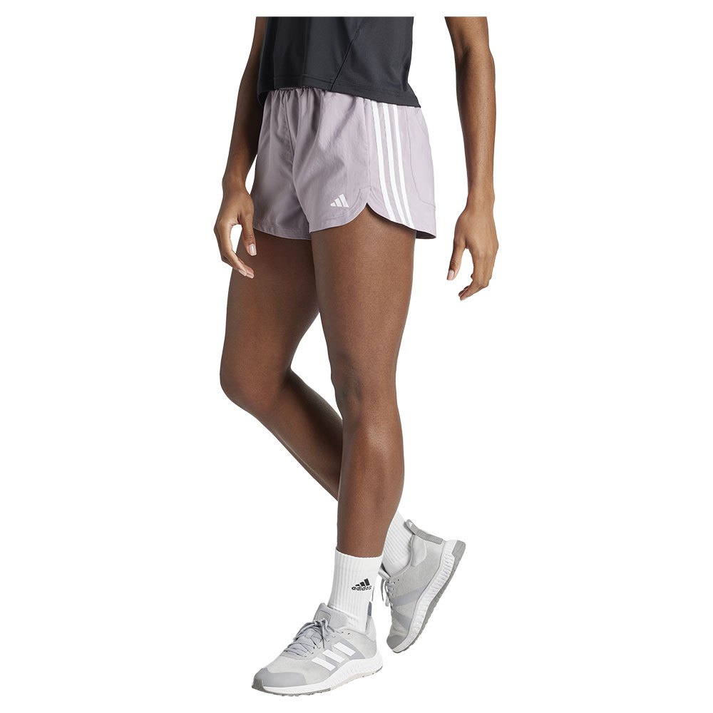 Adidas Pacer Woven High 5´´ Shorts Lila XL Frau von Adidas