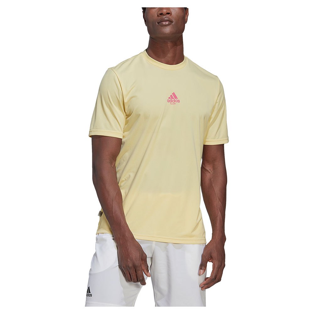 Adidas Pad Short Sleeve T-shirt Gelb 2XL Mann von Adidas