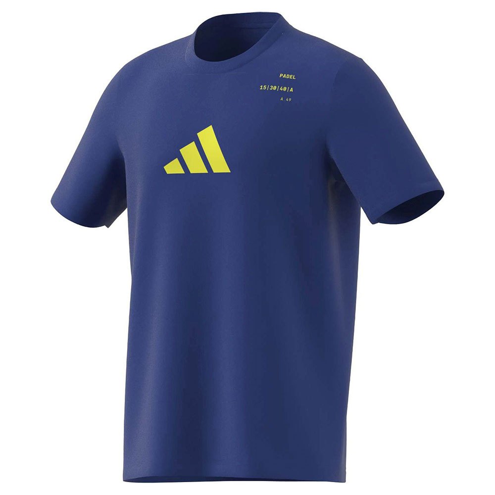 Adidas Padel G Short Sleeve T-shirt Blau L Mann von Adidas