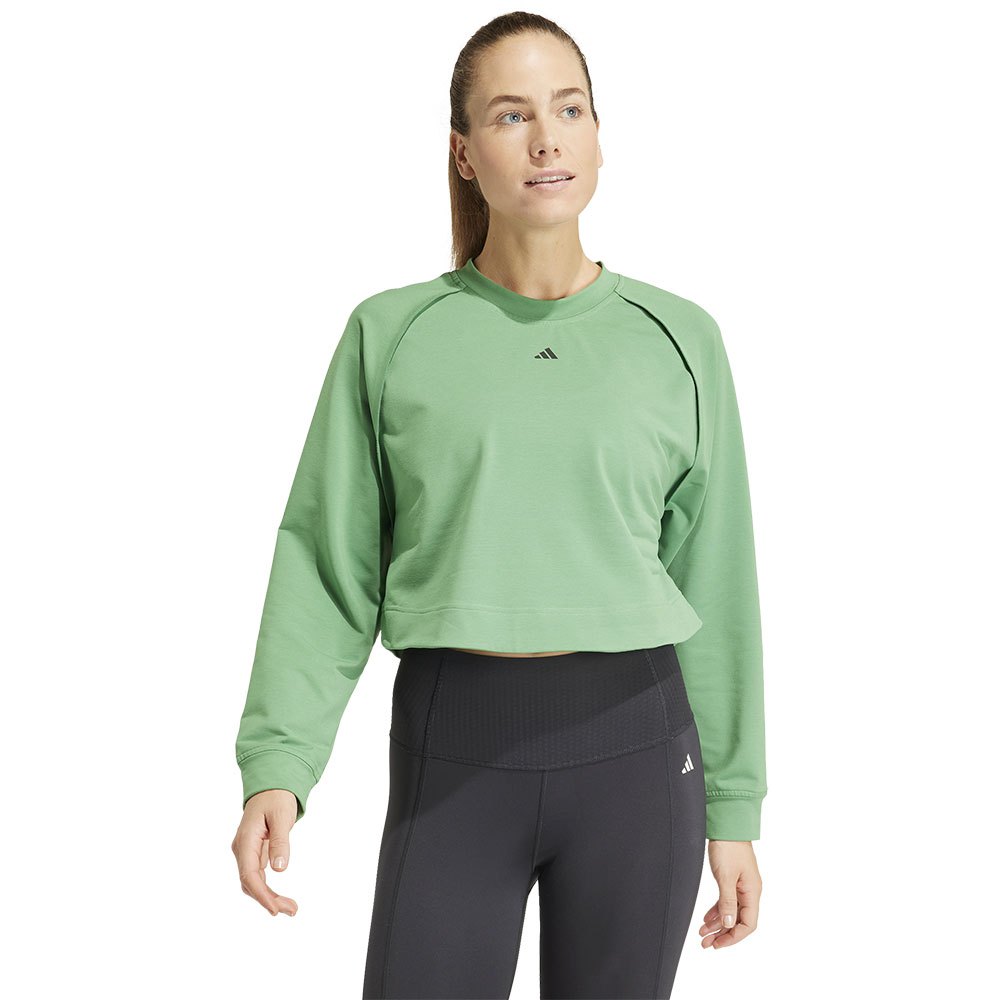 Adidas Power Cover Up Sweatshirt Grün L / Regular Frau von Adidas