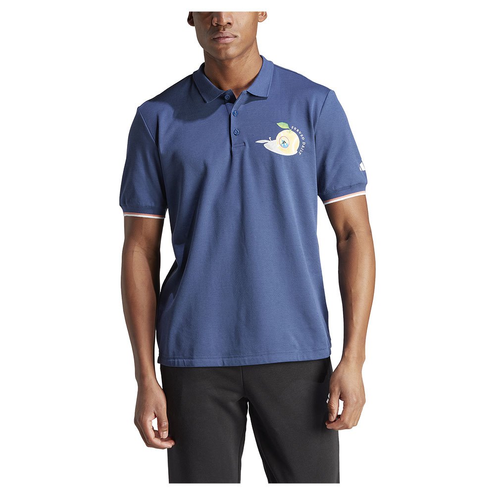 Adidas Premium Short Sleeve Polo Blau M Mann von Adidas