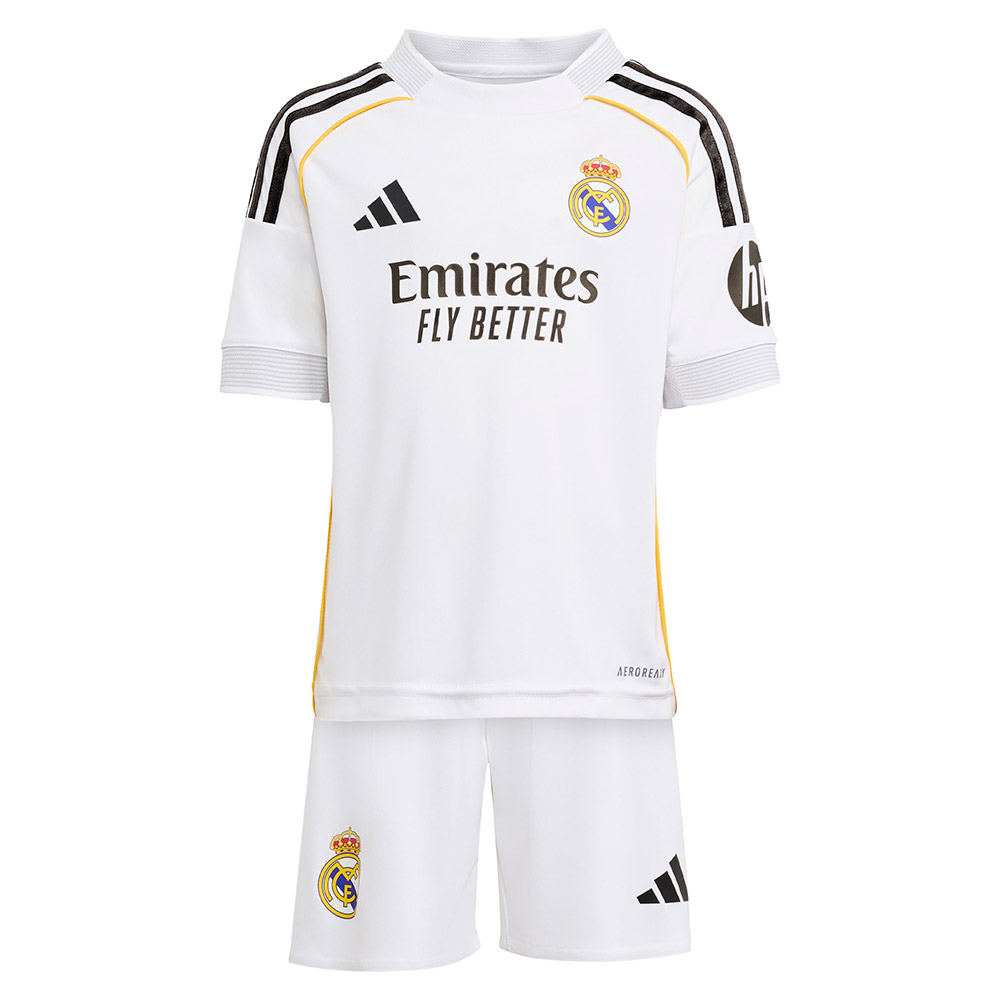 Adidas Real Madrid 25/26 Mini Home Junior Set Weiß 3-4 Years von Adidas
