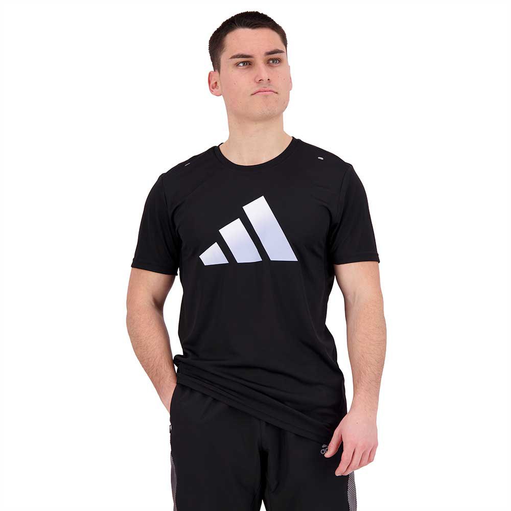 Adidas Run Icons 3 Bar Short Sleeve T-shirt Schwarz L Mann von Adidas