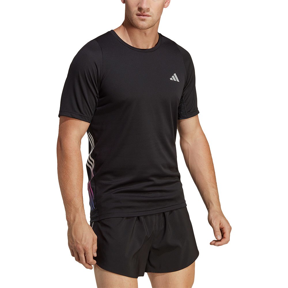 Adidas Run Icons 3s Short Sleeve T-shirt Schwarz XL Mann von Adidas