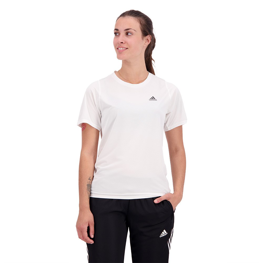 Adidas Run Icons Short Sleeve T-shirt Weiß L Frau von Adidas