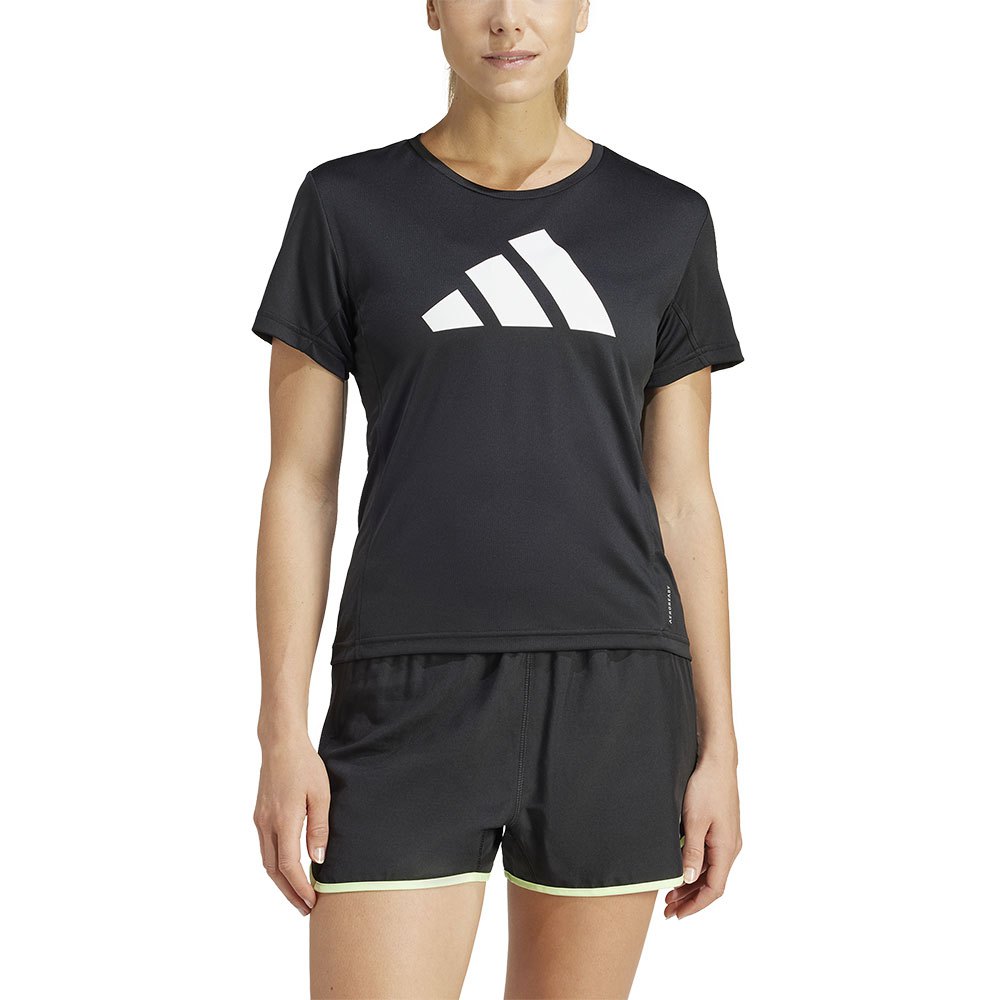 Adidas Run It Short Sleeve T-shirt Schwarz S Frau von Adidas