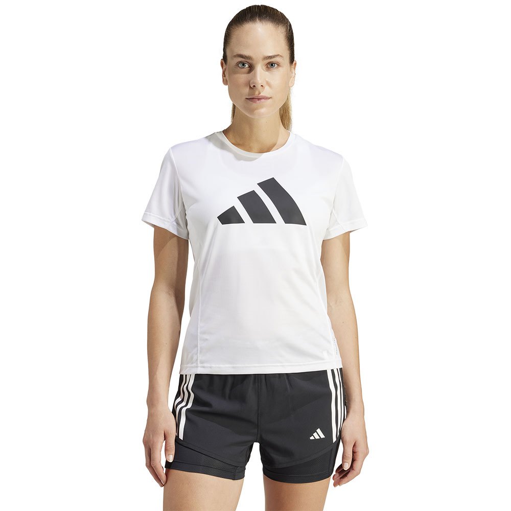 Adidas Run It Short Sleeve T-shirt Weiß S Frau von Adidas
