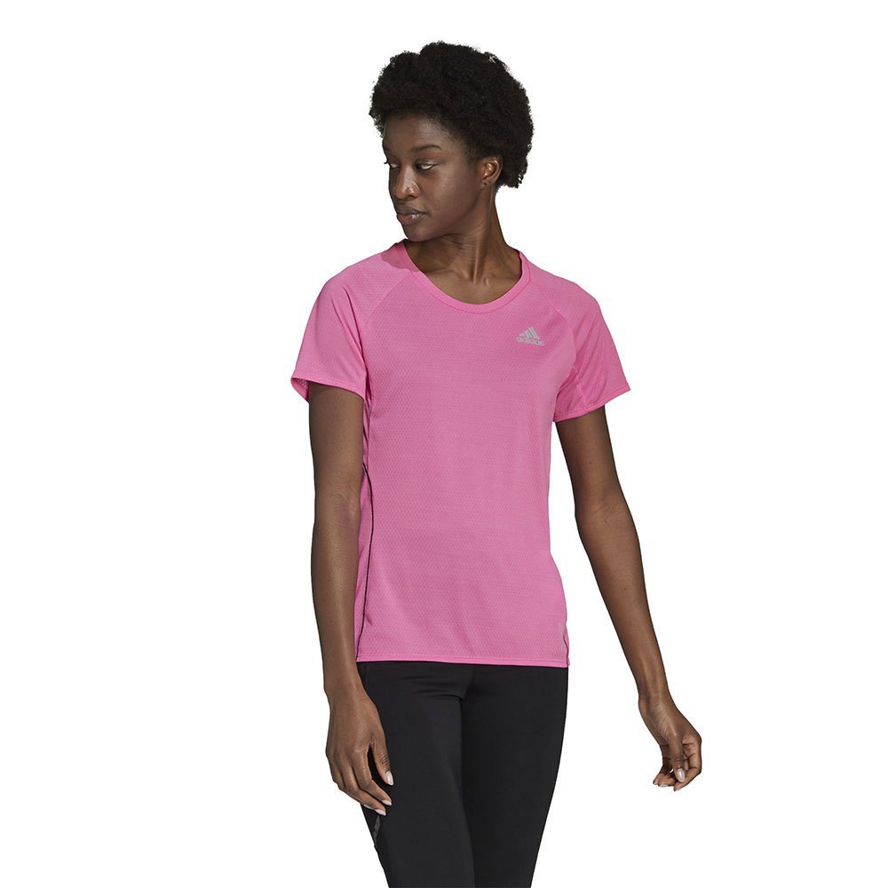 Adidas Runner Short Sleeve T-shirt Rosa XS Frau von Adidas