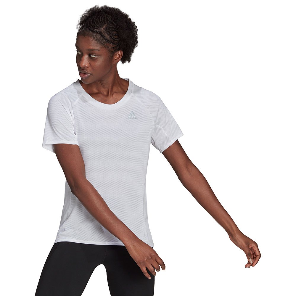Adidas Runner Short Sleeve T-shirt Weiß M Frau von Adidas