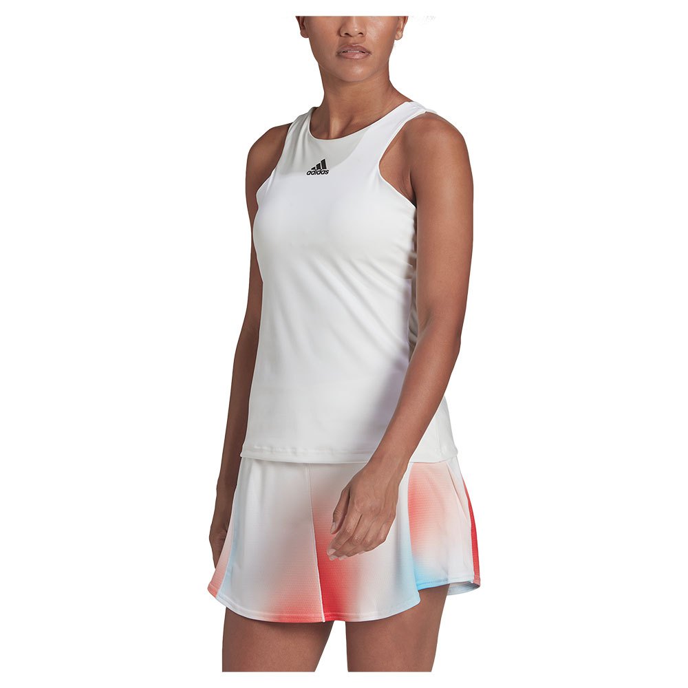 Adidas Hf0842 Sleeveless T-shirt Weiß S Frau von Adidas