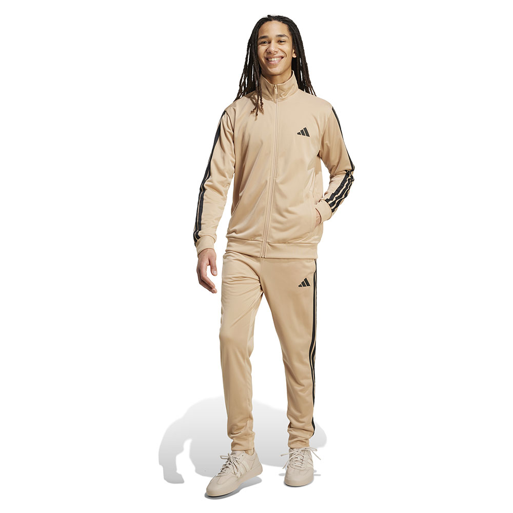 Adidas Sportswear Basic 3 Stripes Tricot Tracksuit Beige 2XL / Regular Mann von Adidas