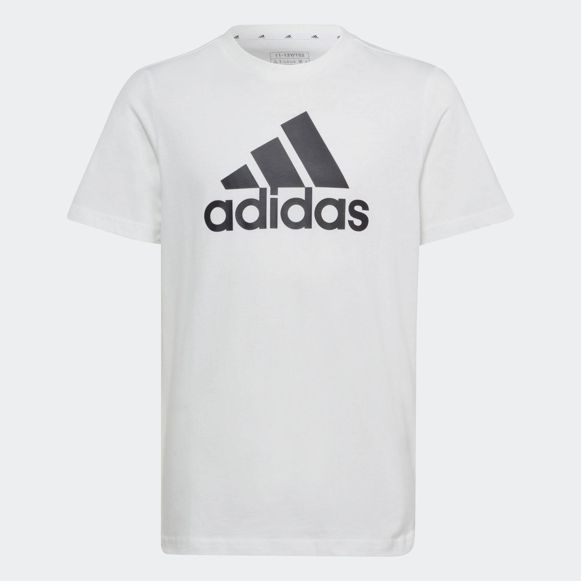 ADIDAS T-Shirt Kinder ‒ weiss mit schwarzem Logo von Adidas