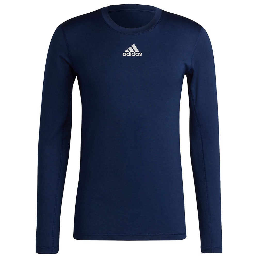Adidas Tech-fit Long Sleeve T-shirt Blau S Mann von Adidas