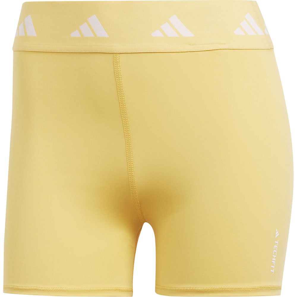 Adidas Techfit 3´´ Short Leggings Gelb L Frau von Adidas