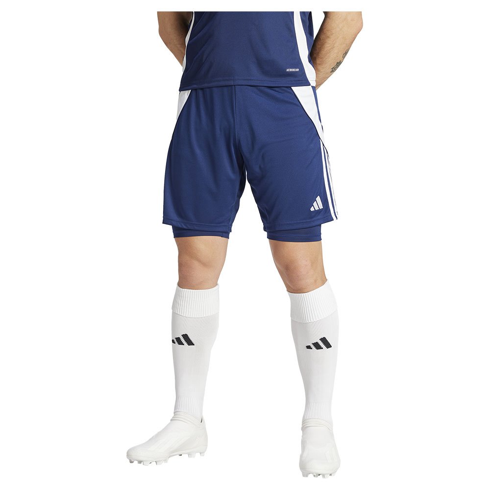 Adidas Tiro24 2in1 Training Shorts Blau M / Regular Mann von Adidas