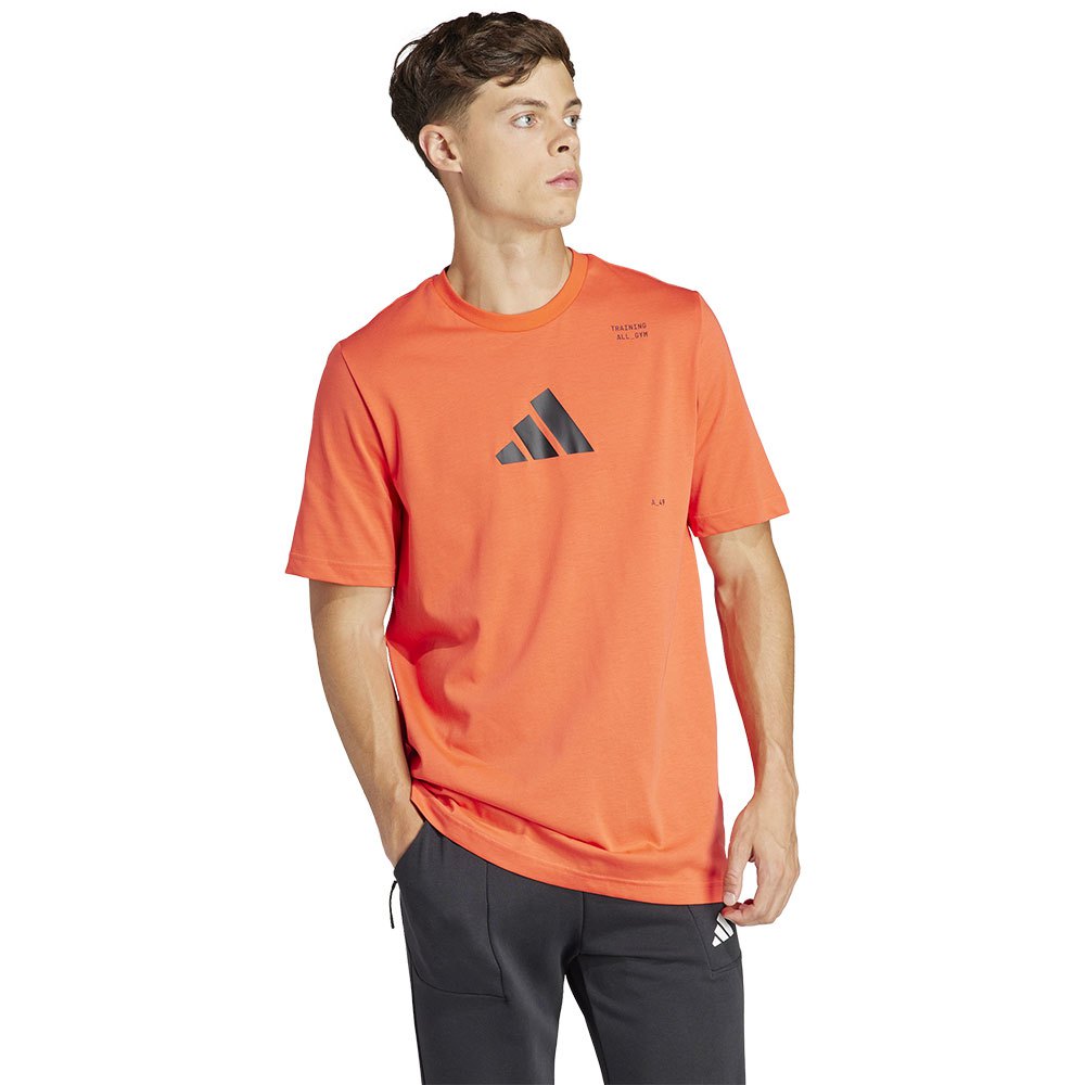Adidas Tr Cat G Short Sleeve T-shirt Orange 2XL Mann von Adidas