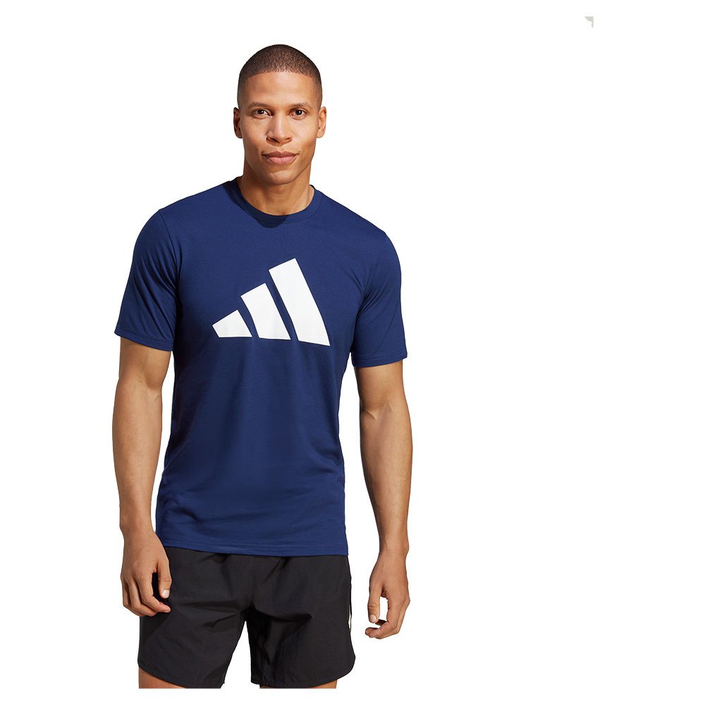 Adidas Tr-es Fr Logo Short Sleeve T-shirt Blau 2XL / Regular Mann von Adidas