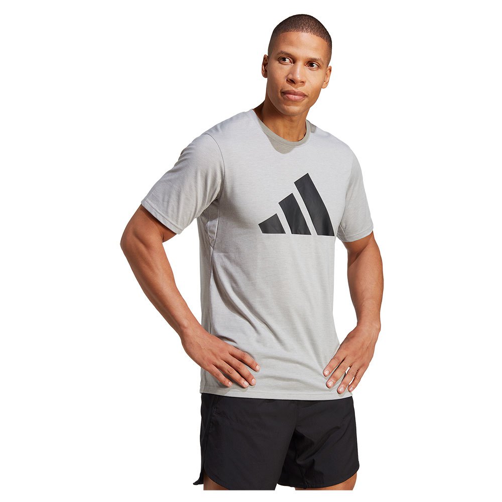 Adidas Tr-es Fr Logo Short Sleeve T-shirt Grau M / Regular Mann von Adidas