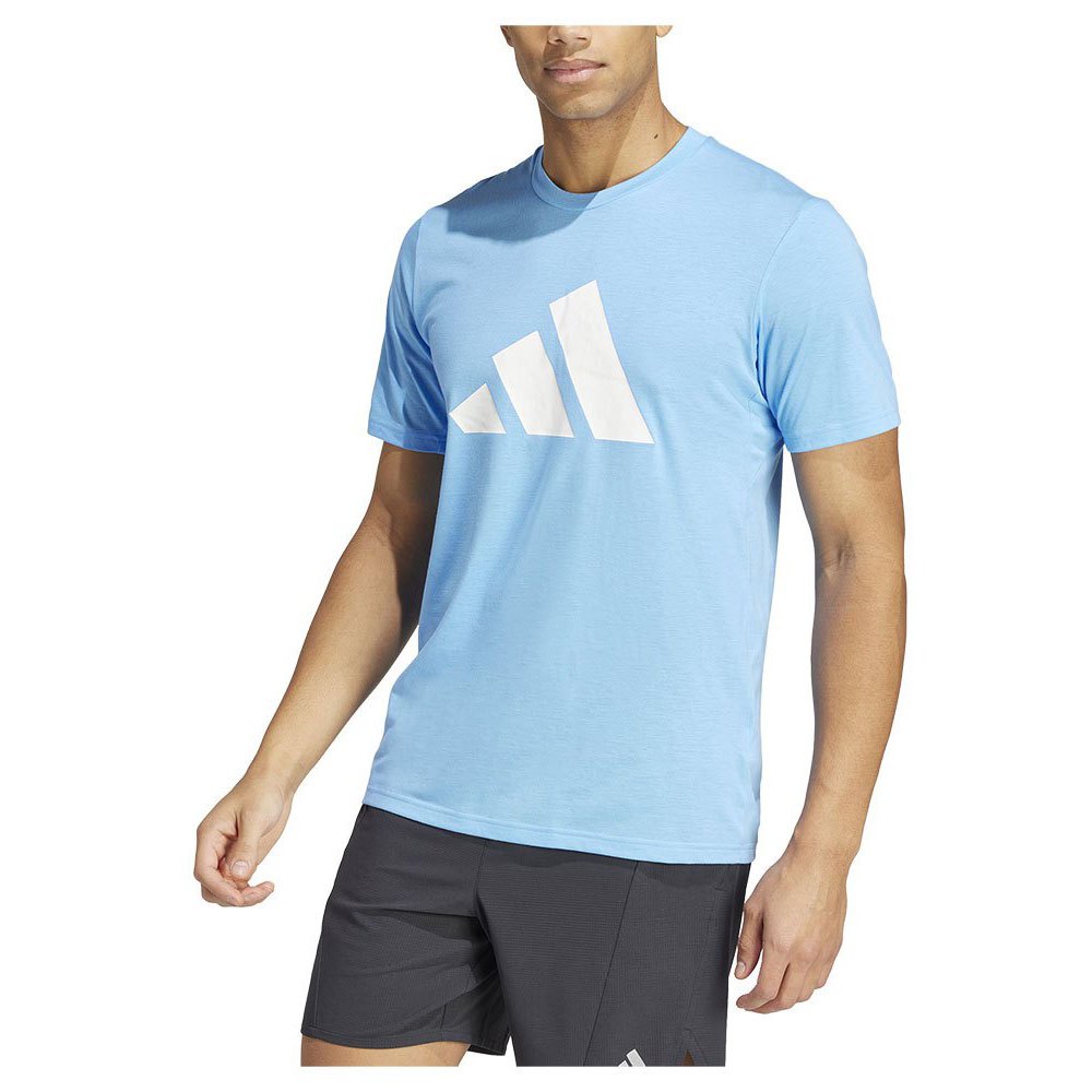 Adidas Train Essentials Feelready Logo Short Sleeve T-shirt Blau XL / Regular Mann von Adidas